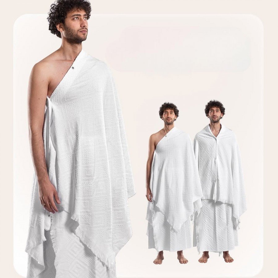 ملابس إحرام شخصية ومخصصة – قطن 100% مريح لمناسك الحج والعمرة