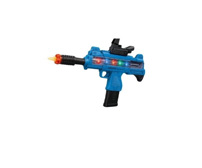 مسدس يوزي للأطفال مع صوت وإضاءة – مسدس بلاستيكي واقعي وممتع للأولاد